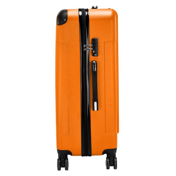 3-in-1 ABS Trolley Case 20 Inches, 24 Inches, 28 Inches Orange - Image 2