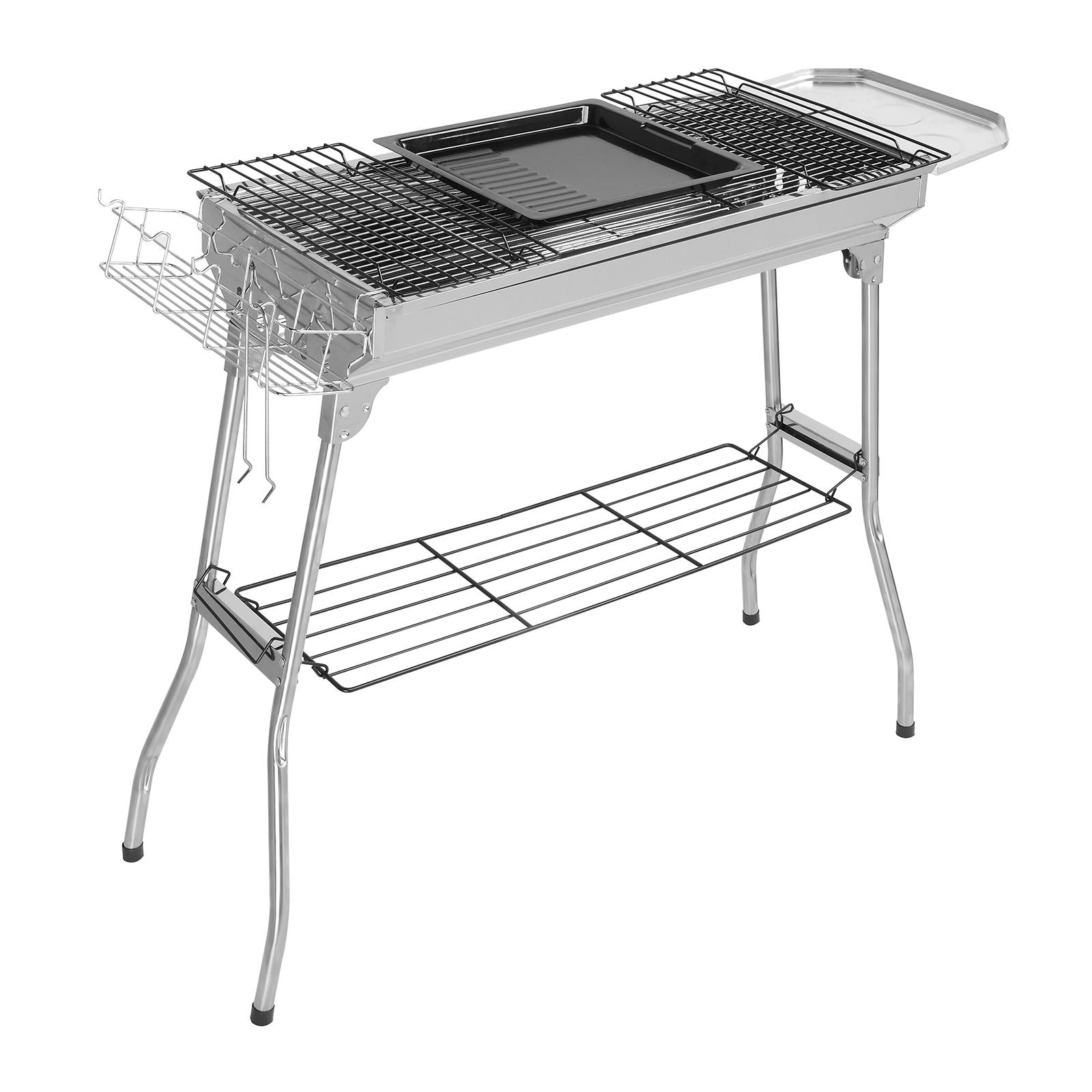 1 0 0x31x71cm Silver Stainless Steel Barbecue - Image 4