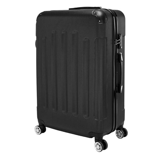 3-in-1 ABS Trolley Case 20 Inches-24 Inches-28 Inches Black - Image 5