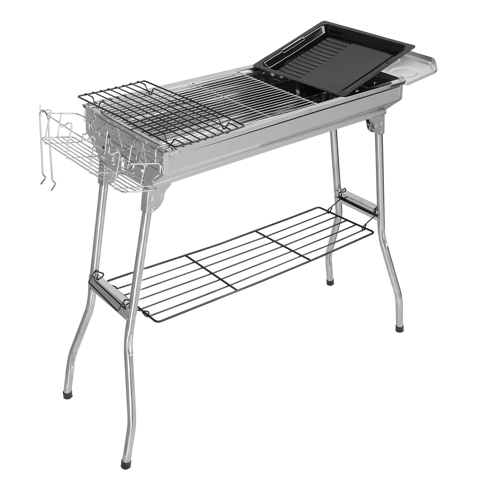 1 0 0x31x71cm Silver Stainless Steel Barbecue - Image 9