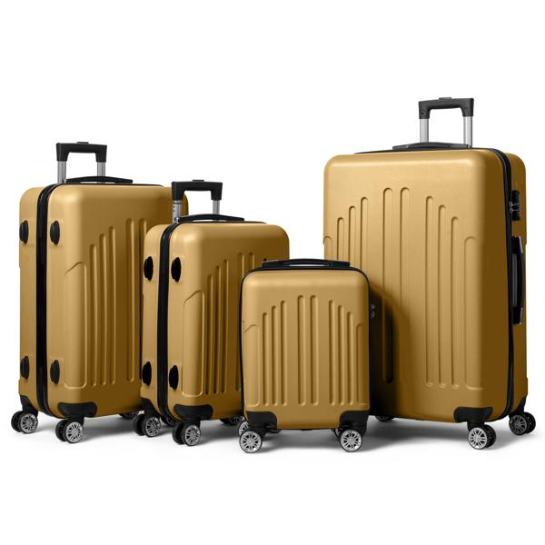 Vertical Striped Four In One Suitcase - Image 6