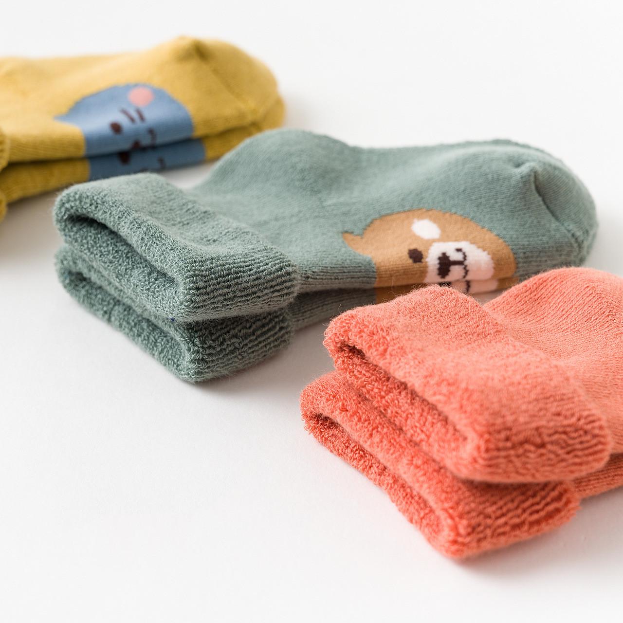 Baby Terry-in-tube Cartoon Animal Cotton Socks - Image 2