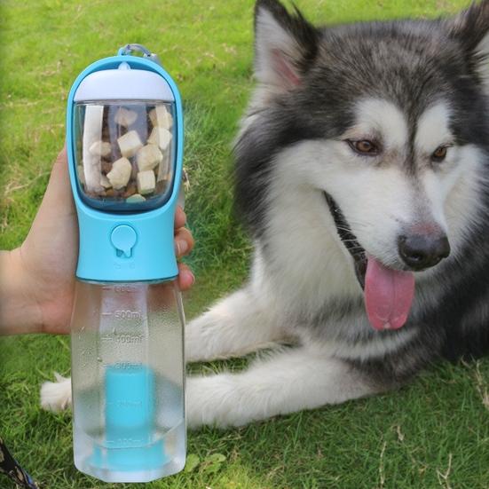 Portable Cat Dog Water Bottle Food Feeder Drinker Poop Dispenser 3 In 1 Leak-proof Multifunctional Dog Water Bottle Pet Products - Image 3