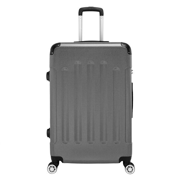3-in-1 ABS Trolley Case 20 Inches, 24 Inches, 28 Inches Dark Gray - Image 3