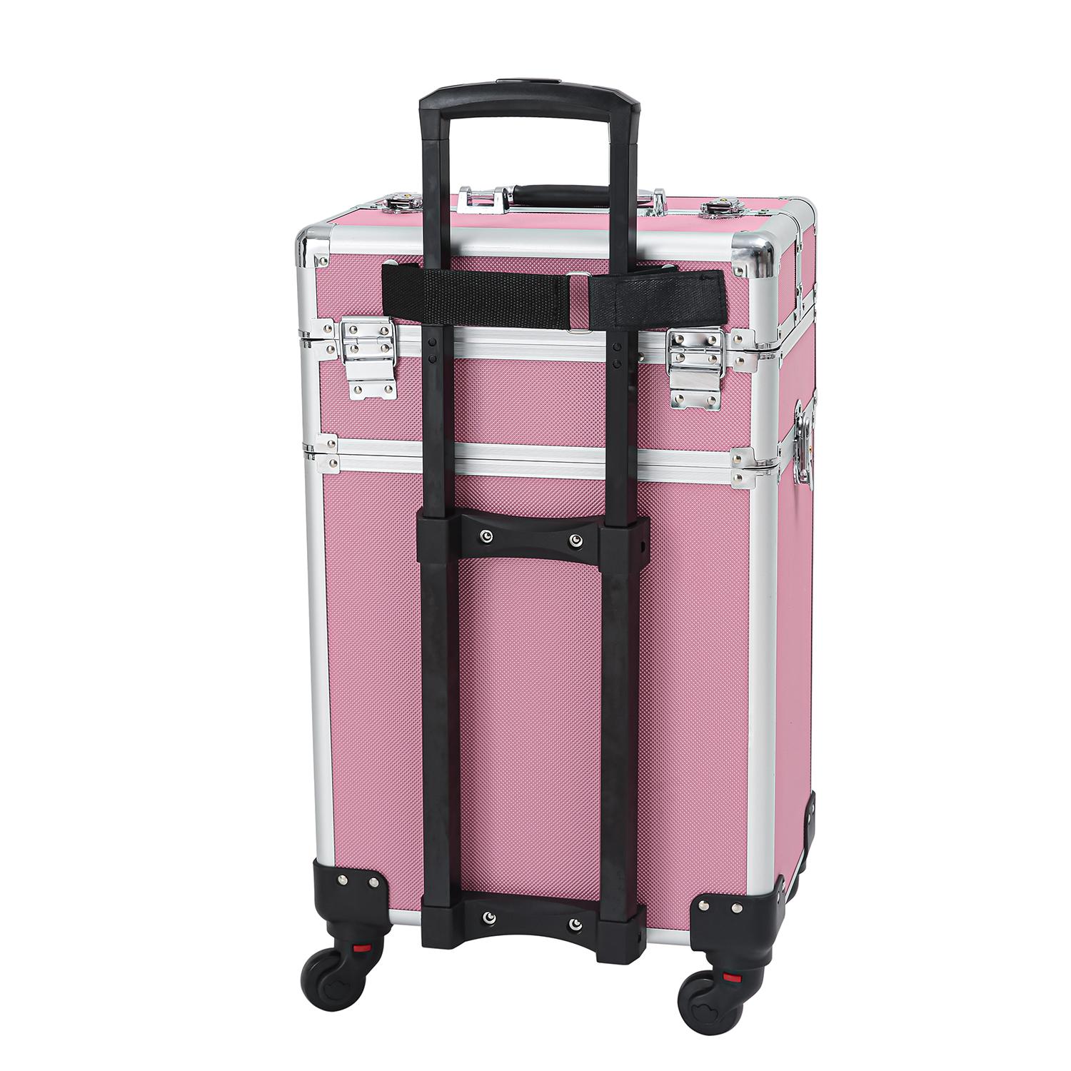 4-in-1 Aluminum Alloy, Trolley, Vanity Case, Embroidery Box - Image 6