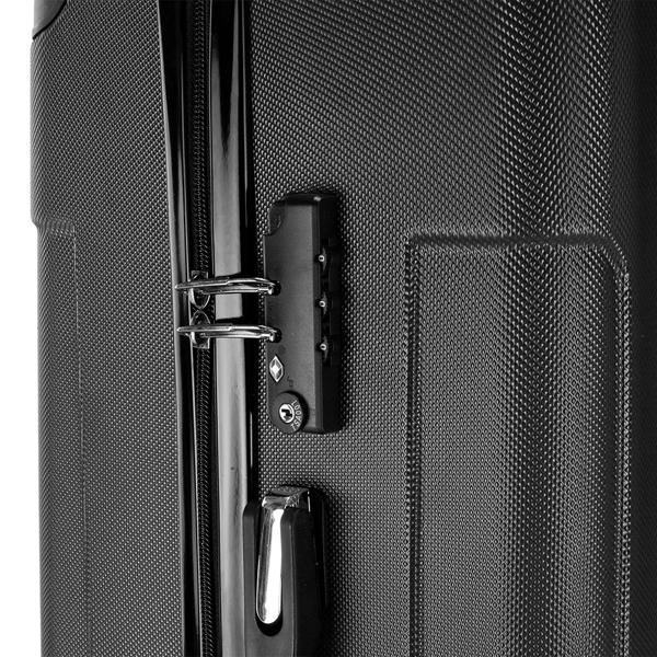 3-in-1 ABS Trolley Case 20 Inches-24 Inches-28 Inches Black - Image 7