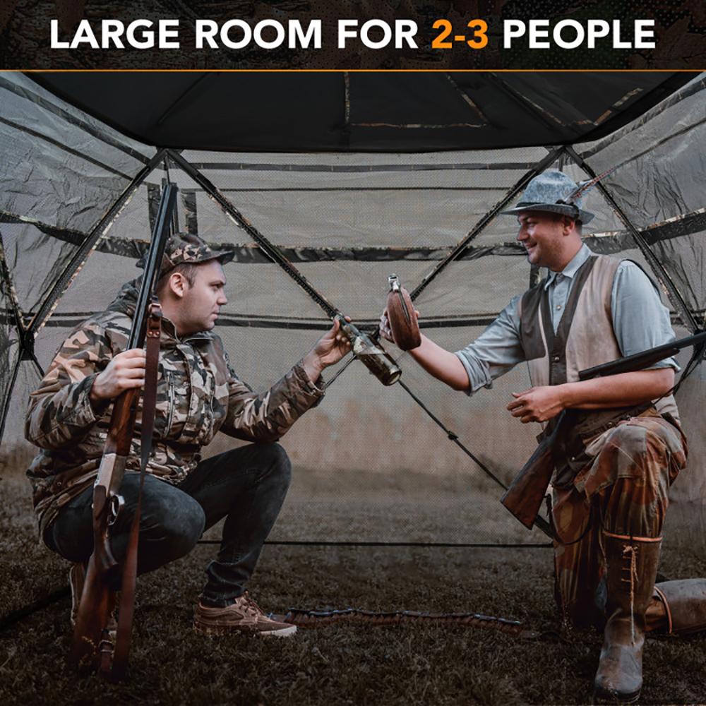 5-IN-1 Detachable Hunting Blind For 2-3 People With Skylight - Image 4