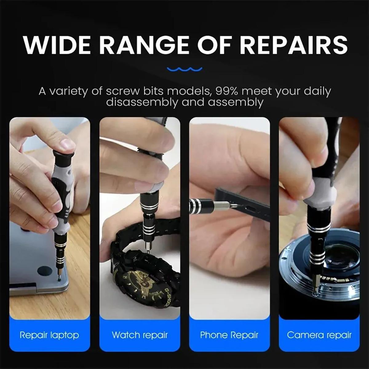 115 In 1 Precision Screwdriver Set,  Super Durable Mini Professional Magnetic Repair Tool Kit, Small Screwdriver For Phone, Computer, Watch, Laptop, Macbook, Eyeglass, Electronic - Image 5