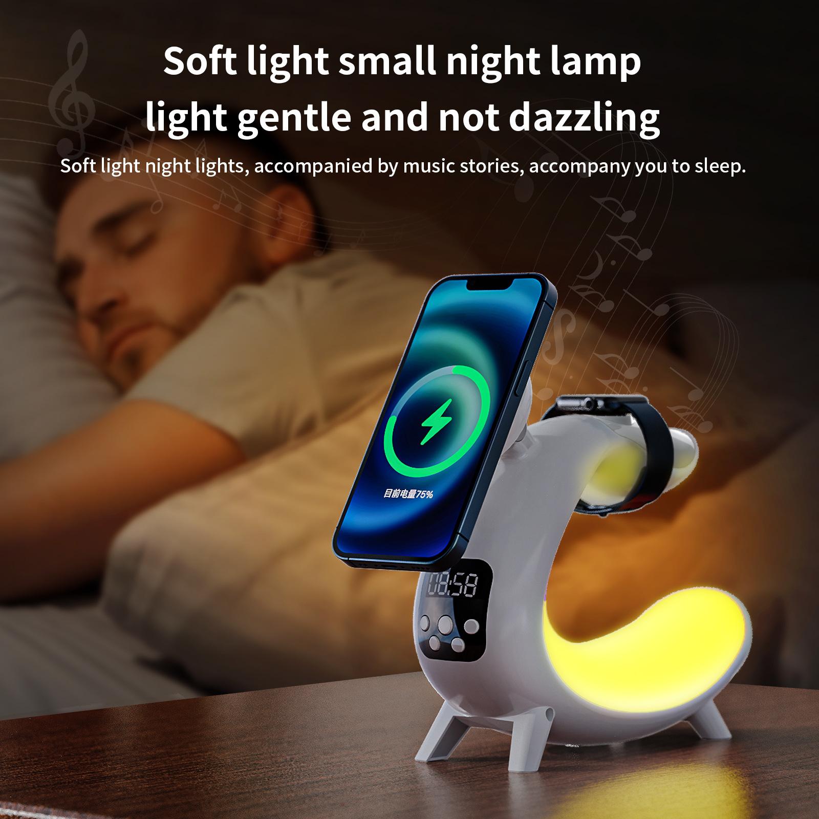 Liuyi Multi-function Wireless Charging Bedside Table Lamp - Image 2