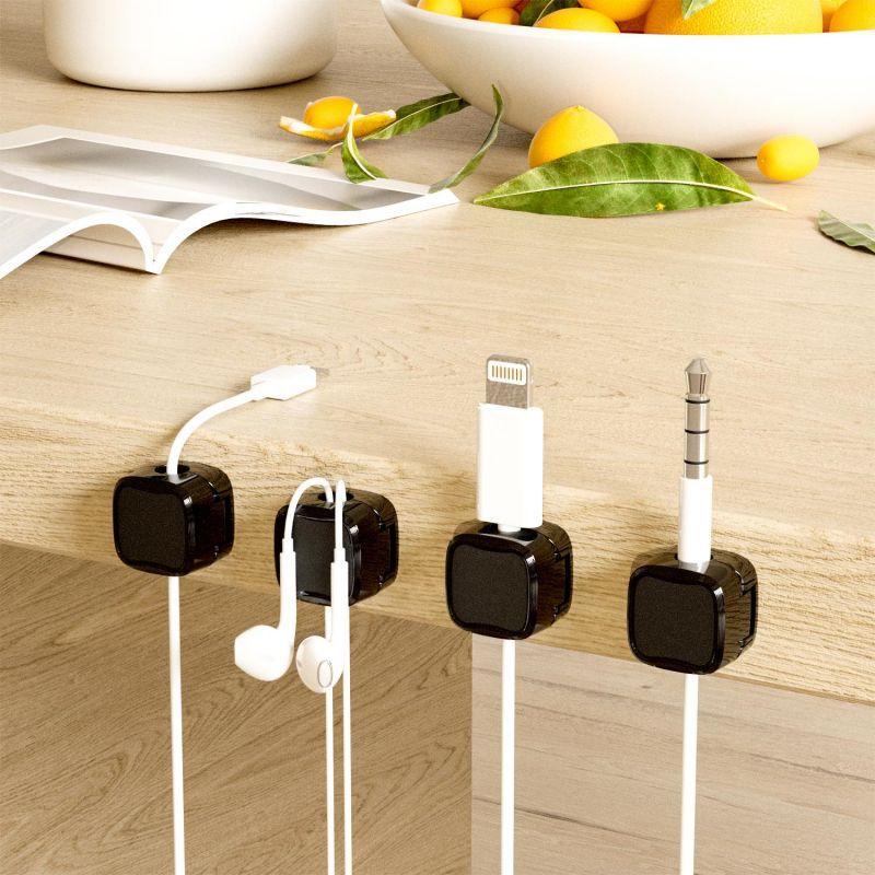 Magnetic Cable Clip Under Desk Cable Management Adjustable Cord Holder Wire Organizer And Cable Management Wire Keeper - Image 7