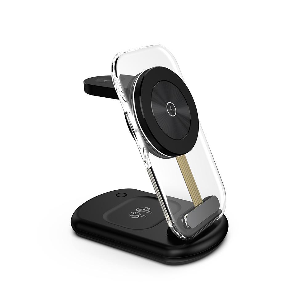 Transparent Folding Magnetic Three-in-one Wireless Charger - Image 5