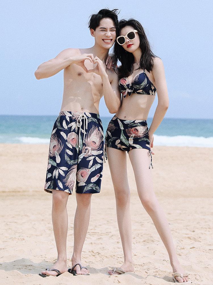 Seaside Beach Couple Honeymoon Vacation Swimsuit - Image 5