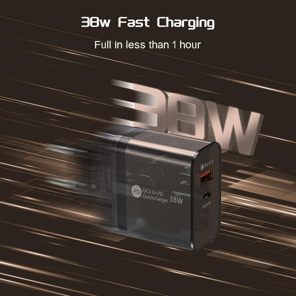 38W Transparent Case Charging Adapter - Image 2