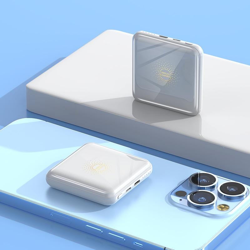 Compact Power Bank 10000 MA Wireless Fast Charging Ultra-thin Portable Smart Universal - Image 5