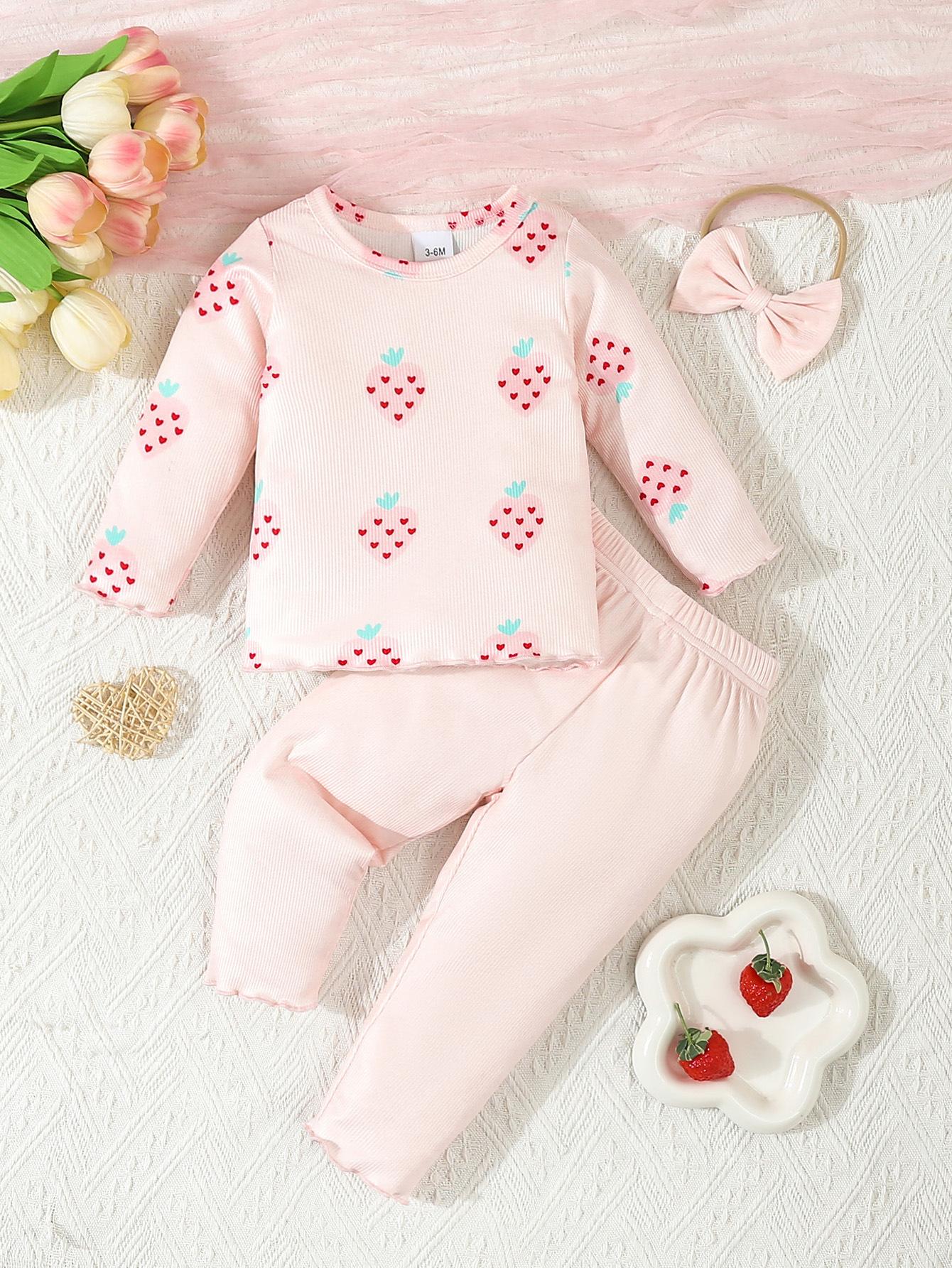 Infant Printing 3-piece Set Suit - Image 9