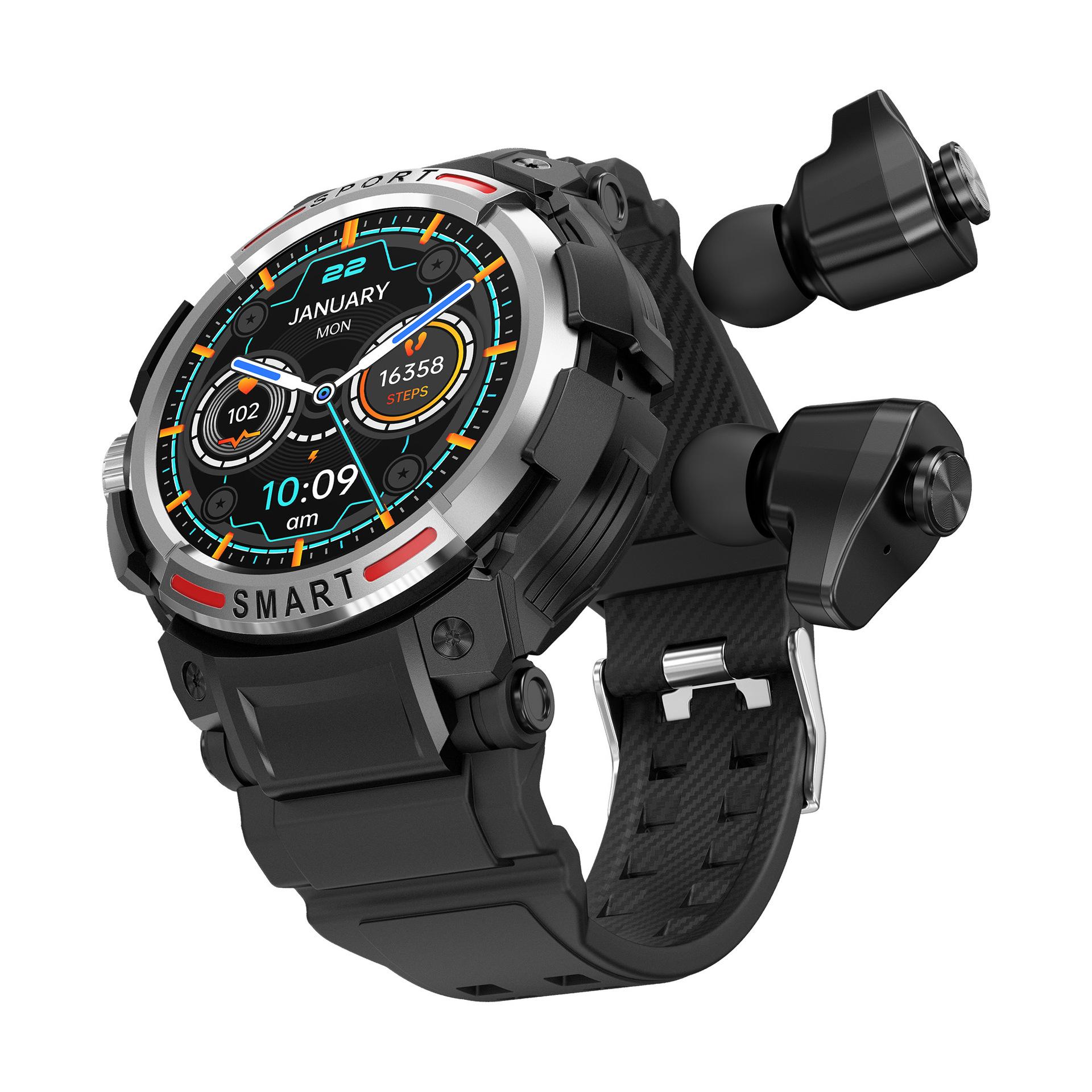 Smart Watch TWS Bluetooth Headset 2-in-1 GT100 Dual Call 128m Memory - Image 5