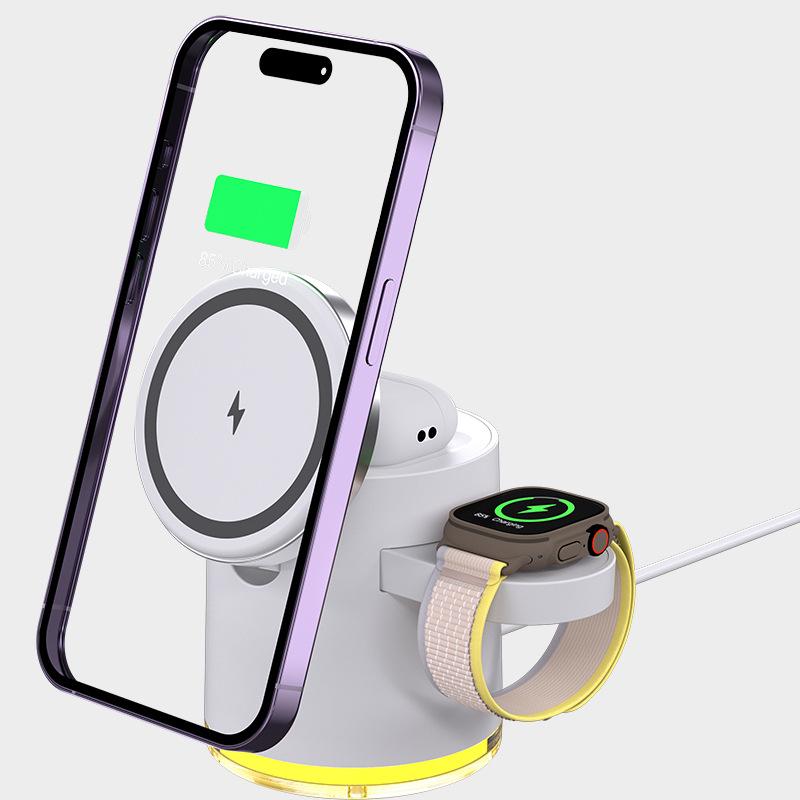 Folding Magnetic Three-in-one Wireless Charger - Image 6