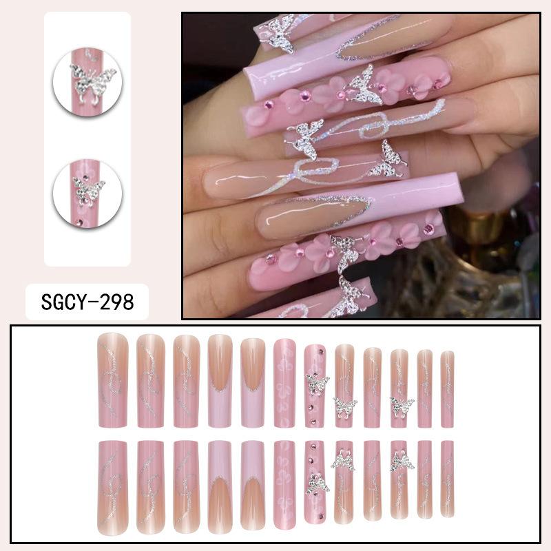 Flower Diamond In The Debris Nail Sticker - Image 2