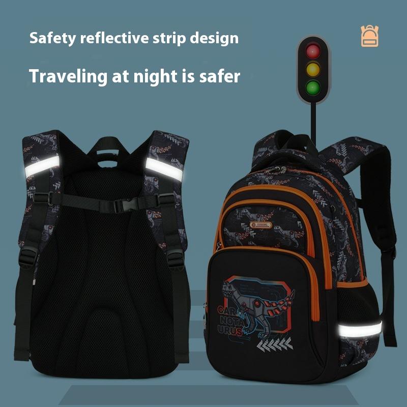 Primary School Student Schoolbag Boys Stylish And Lightweight Grade 1-3 Children Backpack - Image 2