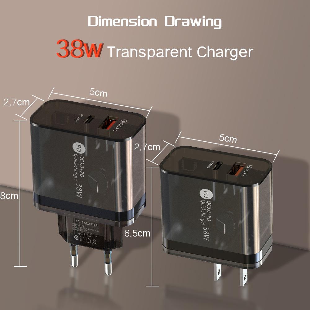 38W Transparent Case Charging Adapter - Image 4
