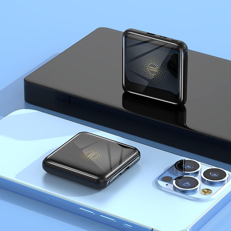 Compact Power Bank 10000 MA Wireless Fast Charging Ultra-thin Portable Smart Universal - Image 4