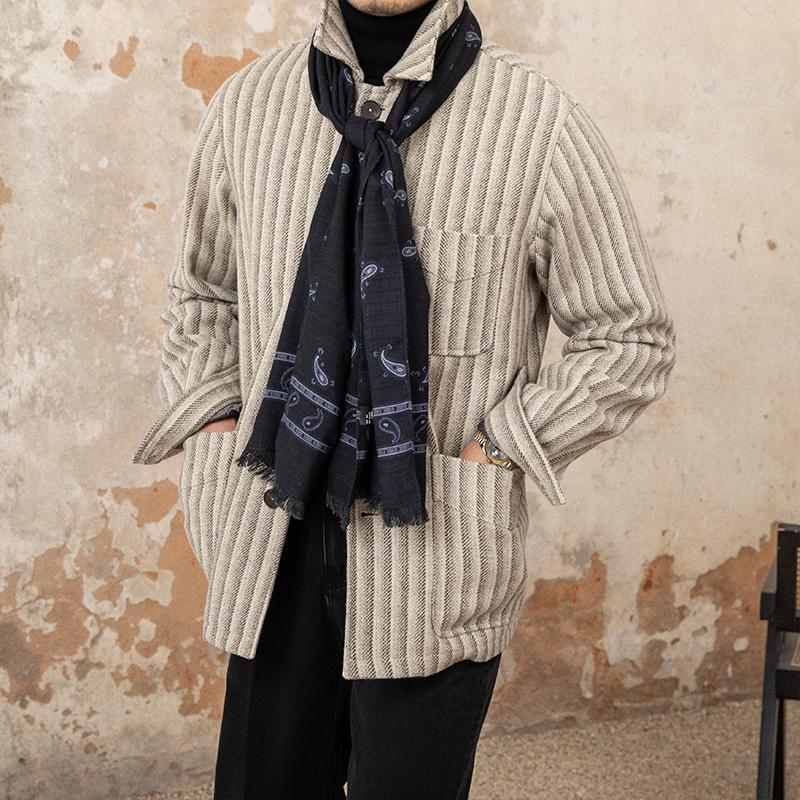 Men's All-in-one Striped Jacket Trend - Image 2