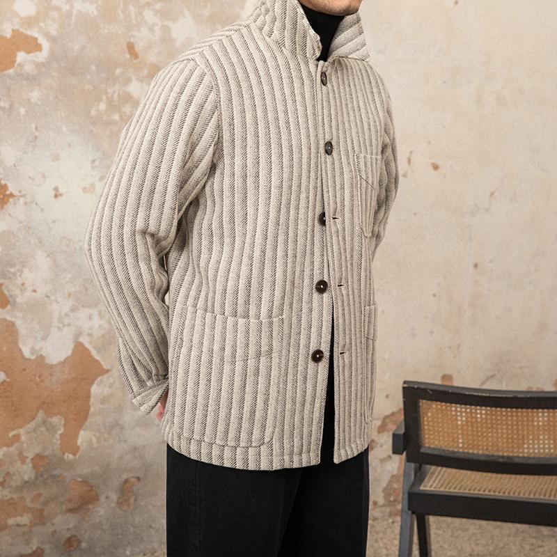 Men's All-in-one Striped Jacket Trend - Image 4