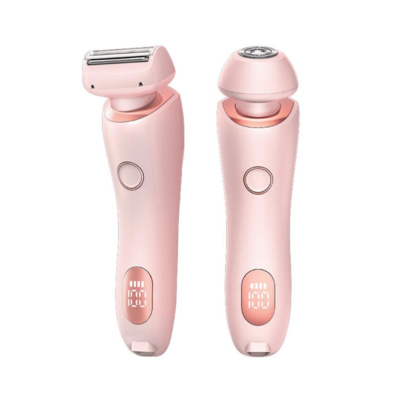 2 In 1 Hair Removal Epilator USB Rechargeable Trimmer Women Body Razor Face Leg Armpit Bikini Hand Pubic Shaver Hair Remover - Image 7