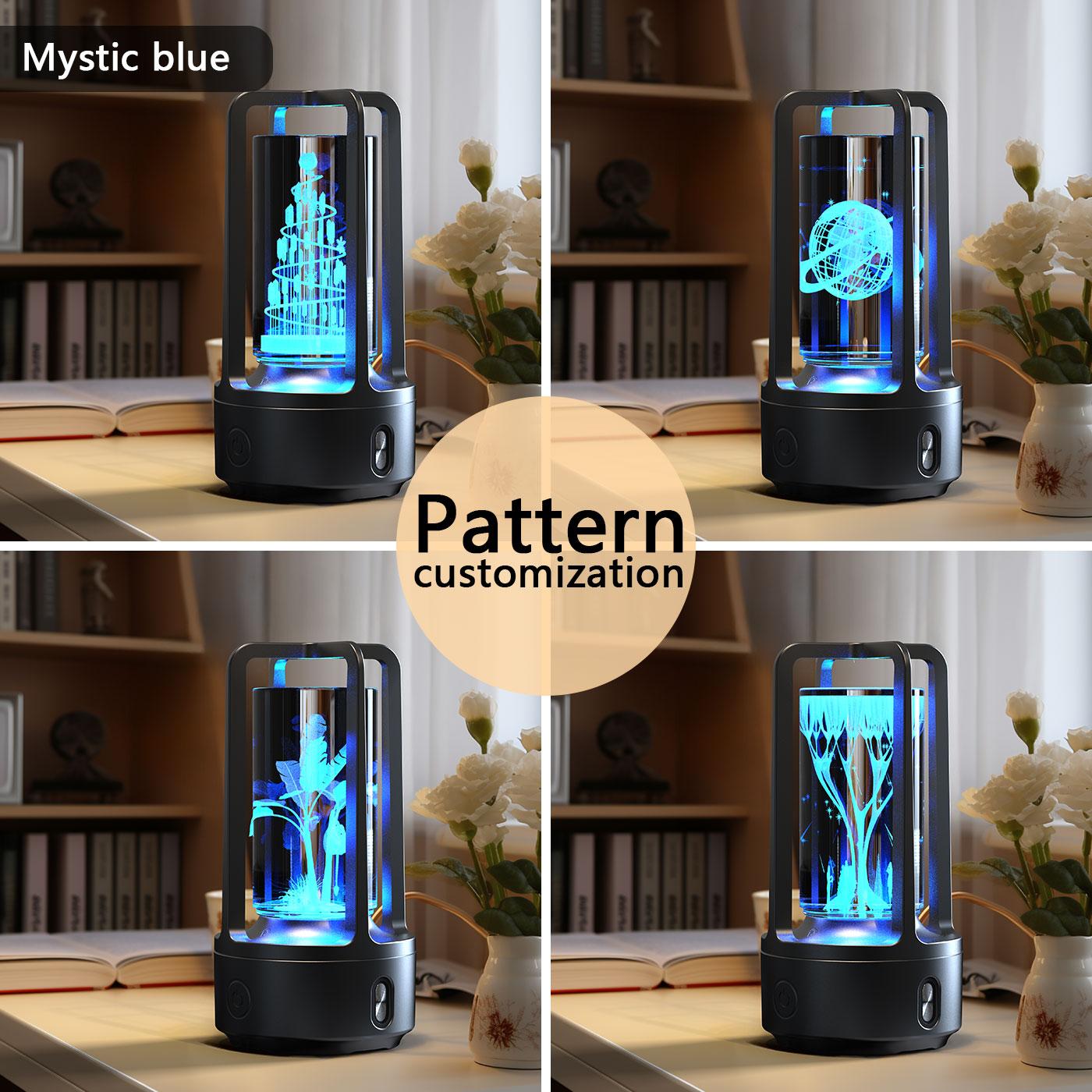 Creative 2 In 1 Audio Acrylic Crystal Lamp And Bluetooth Speaker Valentine's Day Gift Touch Night Lamp - Image 10