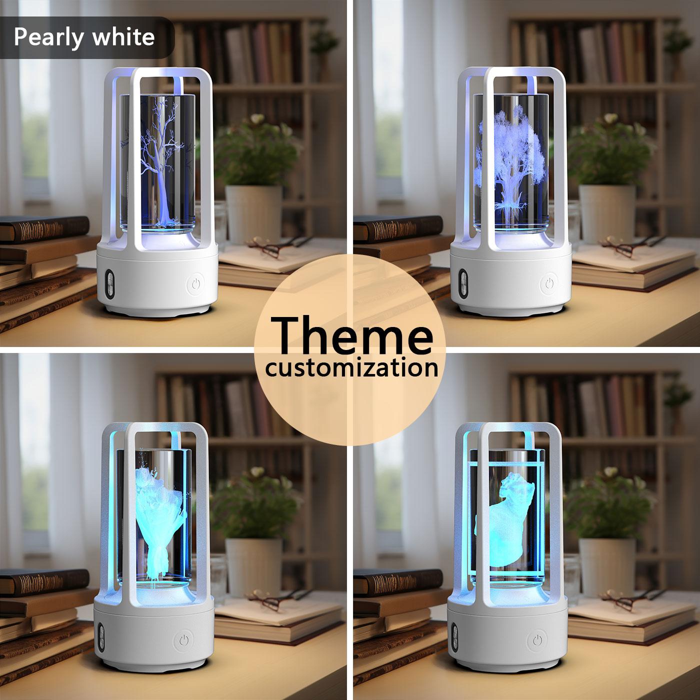 Creative 2 In 1 Audio Acrylic Crystal Lamp And Bluetooth Speaker Valentine's Day Gift Touch Night Lamp - Image 5