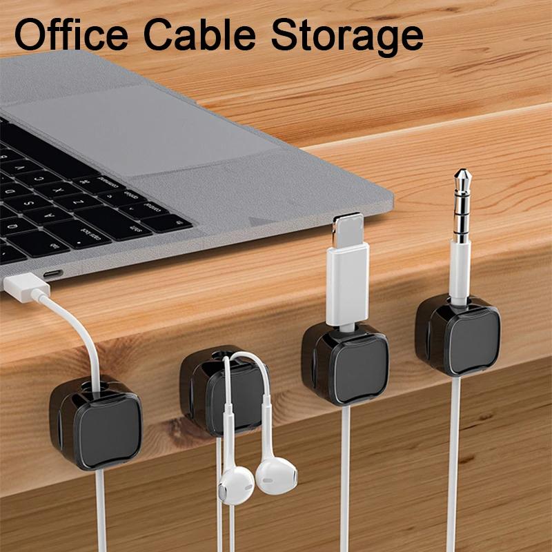 Magnetic Cable Clip Under Desk Cable Management Adjustable Cord Holder Wire Organizer And Cable Management Wire Keeper - Image 2