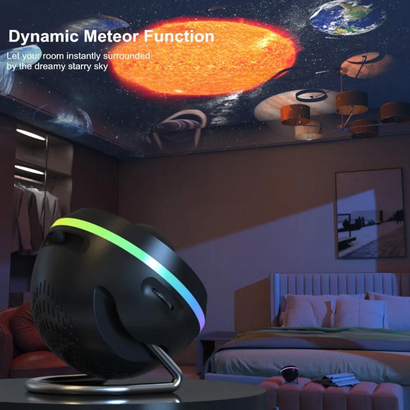Dynamic Meteor 13 In 1 Ultra Clear Galaxy Projector Lamp Rotary Space Ball Planetarium Projector Lights For Kids Gift - Image 2