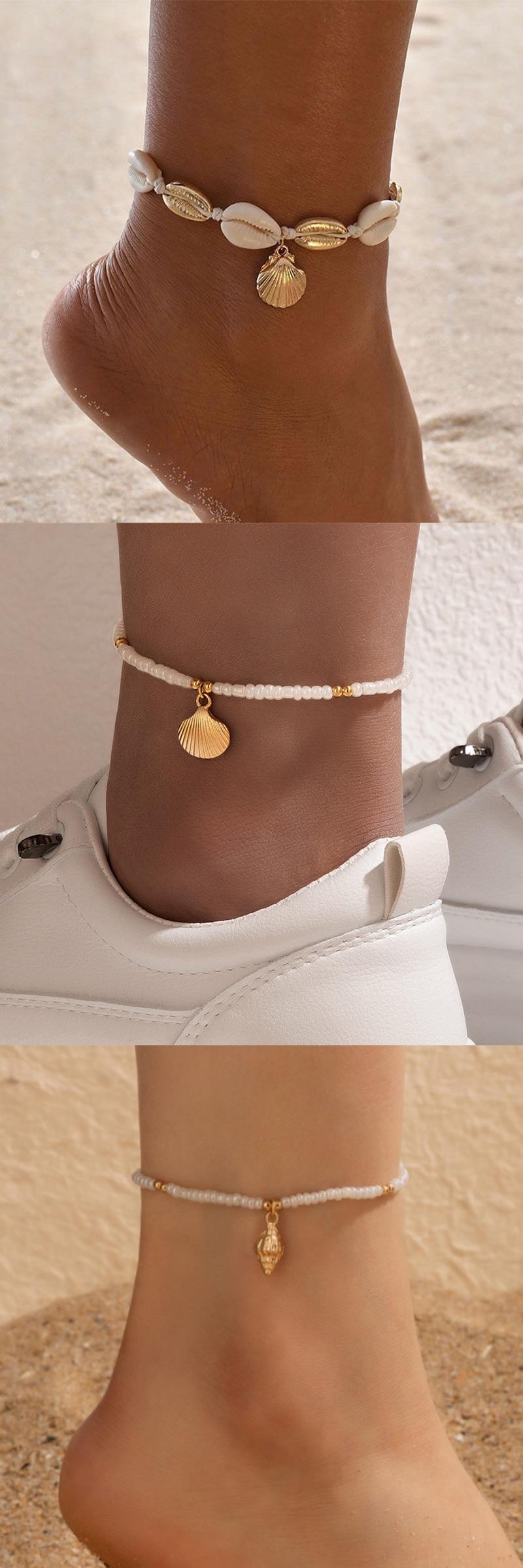 Beach Vacation Shell Anklet Bohemian Style - Image 9