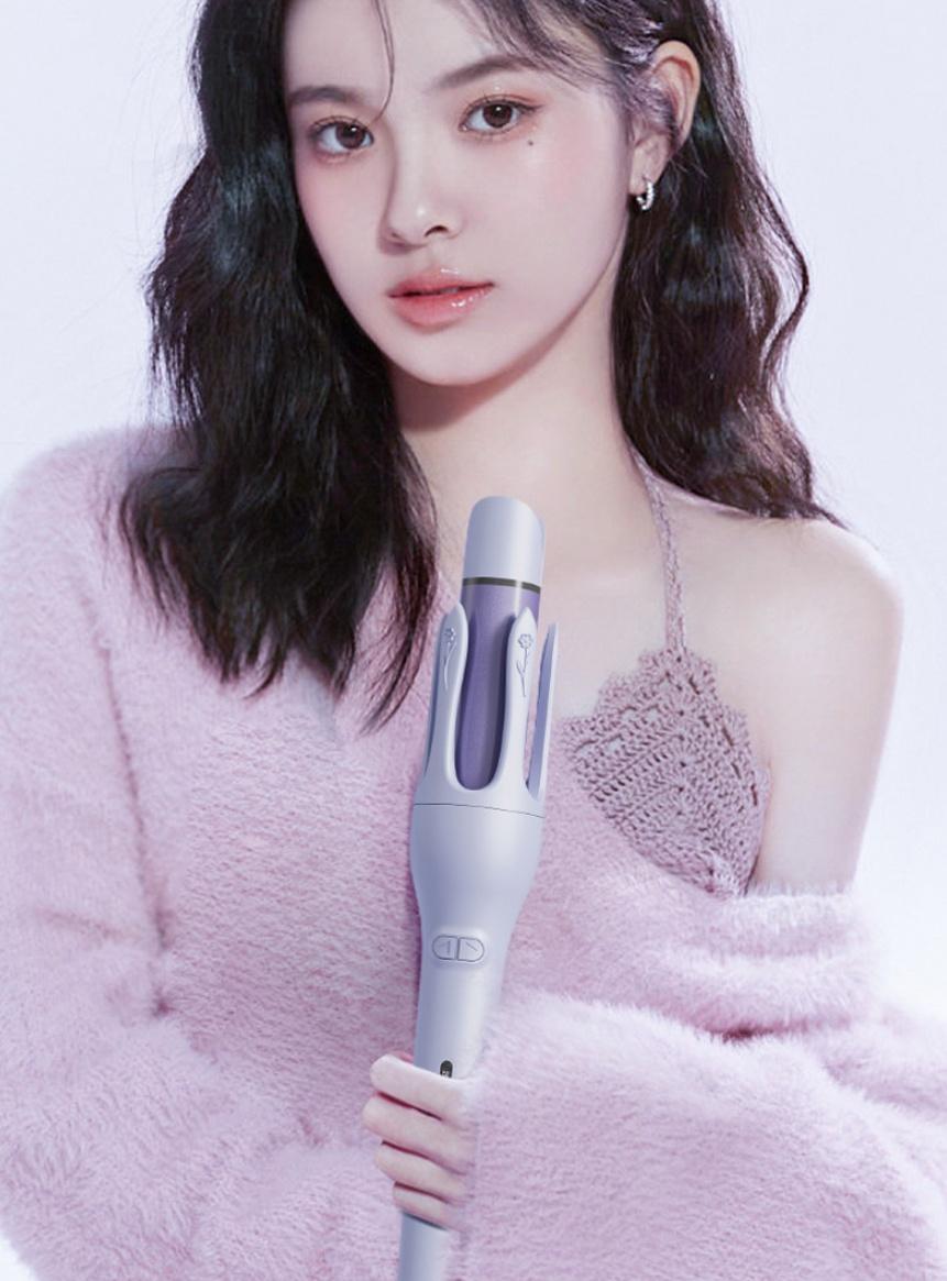 New 2 In 1 Automatic Hair Curler Straightener Negative Ion Electric Ceramic Fast Heating Rotating Magic Curler - Image 5