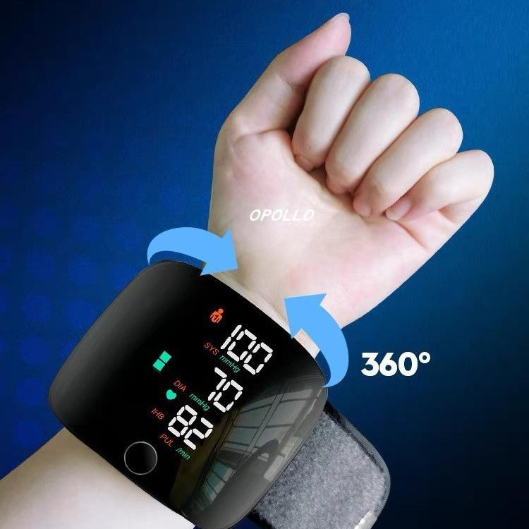 Wrist Sphygmomanometer Rechargeable Blood Pressure Meter Wrist Blood Pressure Eter Smart Touch Screen Blood Pressure Meter Household Electronics - Image 5