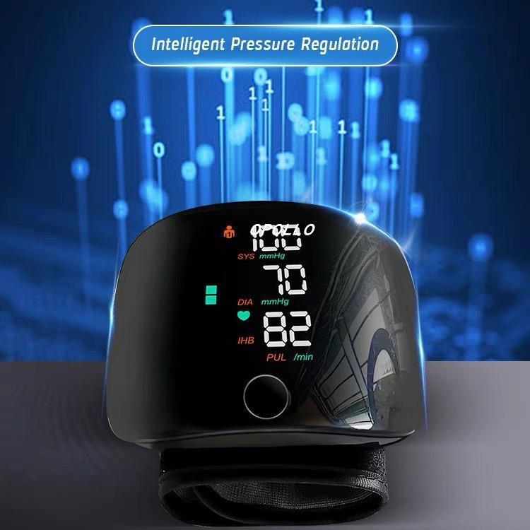 Wrist Sphygmomanometer Rechargeable Blood Pressure Meter Wrist Blood Pressure Eter Smart Touch Screen Blood Pressure Meter Household Electronics - Image 3