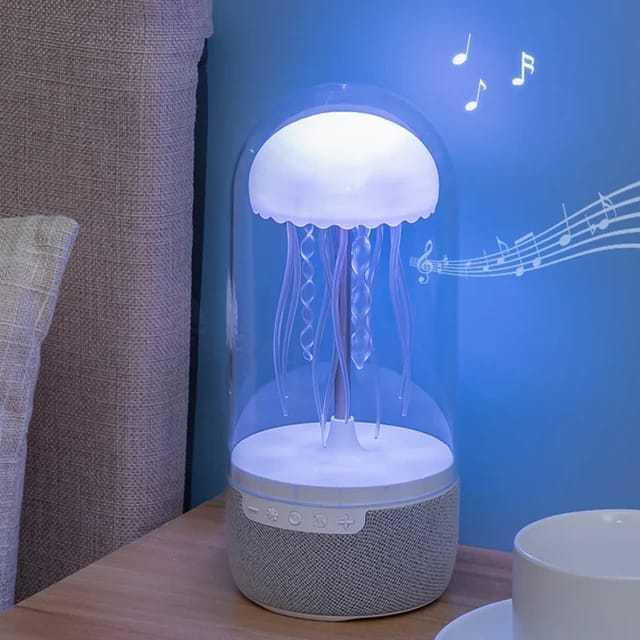 3 In 1 Creative Colorful Jellyfish Lamp Bluetooth-compatible Speaker Ellyfish Speaker With Lights For Home Office - Image 3