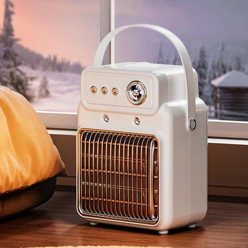 1200W 2 In 1 Efficient Room Heater Humidifying Table Heater Overheating Protections Heater Indoor Heater Suitable For Offices - Image 4