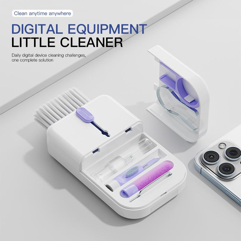 Portable 11 In 1 Multifunctional Cleaning Kit Computer Keyboard Cleaner Phone Screen Clean Tools Earphone Clean Brush With Storage Box - Image 2