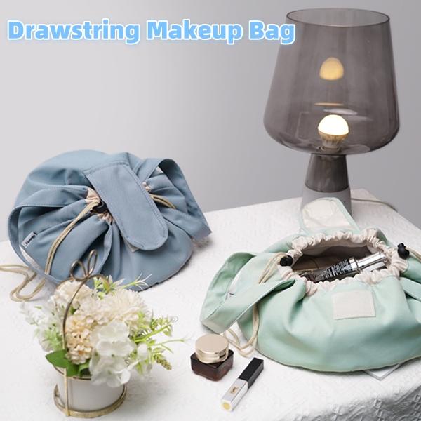 Barrel Drawstring Makeup Bag Large Capacity Women's Cosmetic Bag Toiletries Organizer Pouch Lady Travel Storage Case - Image 4