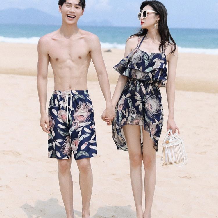 Seaside Beach Couple Honeymoon Vacation Swimsuit